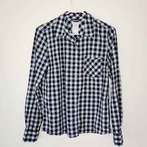Patagonia Size 8 Button Up Shirt Pocket Blue